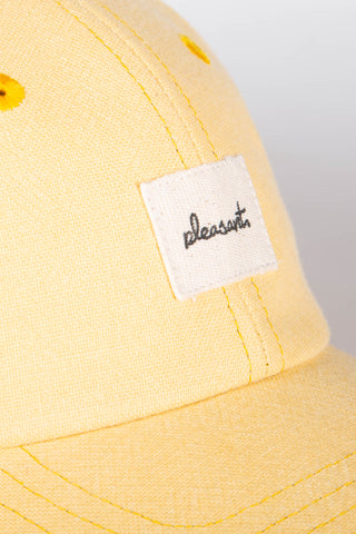 Crisp yellow upcycled cap