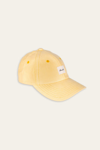 Crisp yellow upcycled cap