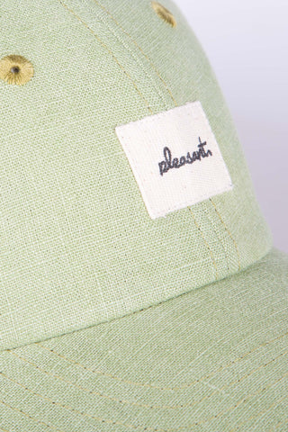 Soft muted green upcycled cap