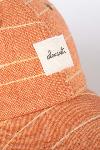 Rustic orange upcycled cap