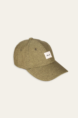 Raw brown upcycled cap