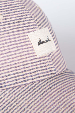 Soft-stripe upcycled cap