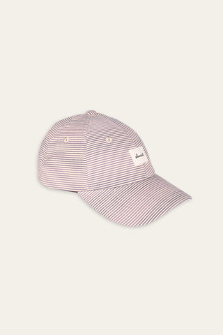 Soft-stripe upcycled cap