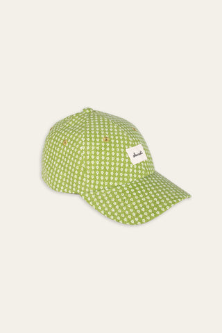Lively green upcycled cap