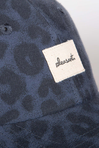 Night leopard upcycled cap