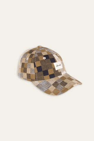 Rugged brown upcycled cap