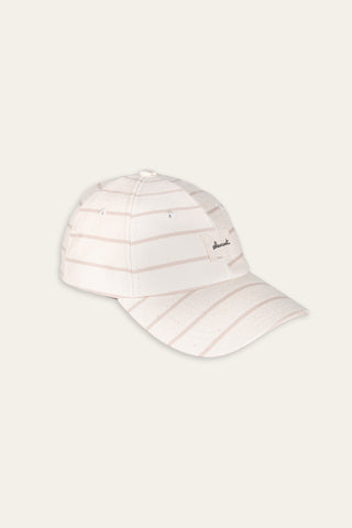 Refined beige upcycled cap