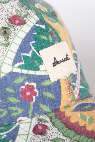 Whimsical multicolored upcycled cap