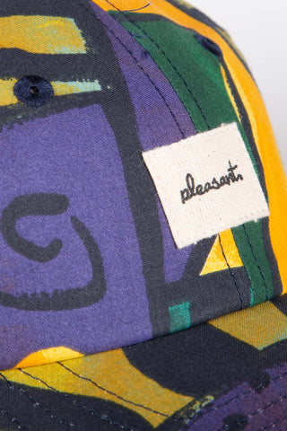 Bold multicolored upcycled cap