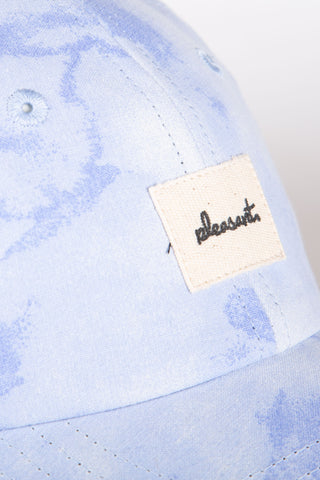 Soft-washed blå upcycled cap