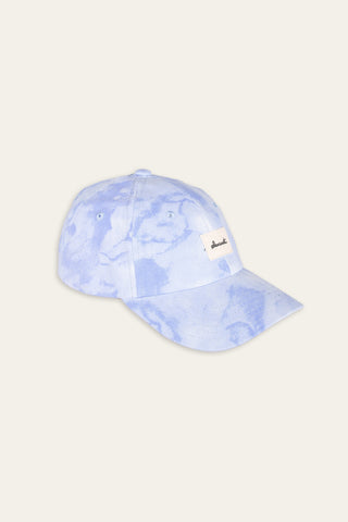 Soft-washed blå upcycled cap