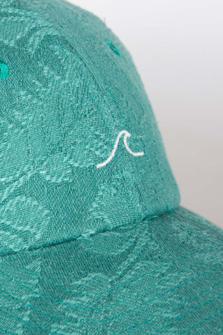 Wave greens upcycled cap