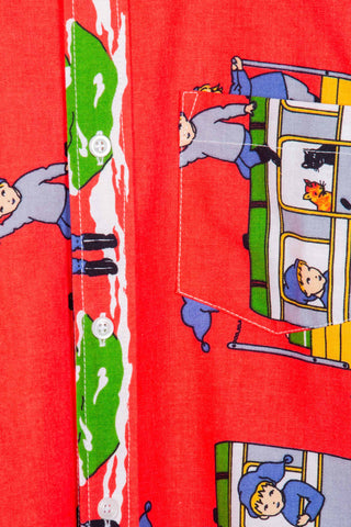 Take the Christmas train upcycled shirt