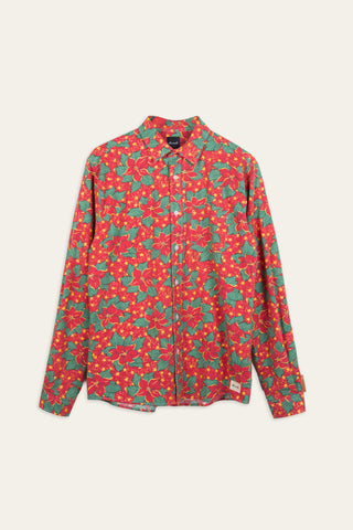Christmas gift wrap upcycled shirt