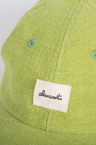 Heathered lime upcycled cap