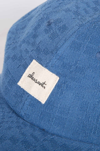 Jacquard blue upcycled cap
