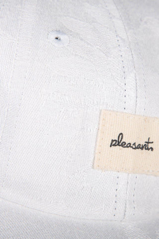 Textured white upcycled cap