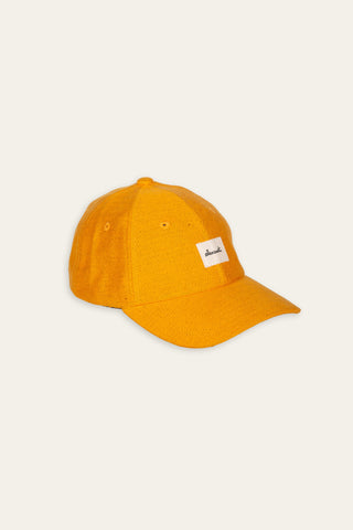 Herringbone orange upcycled cap