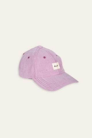 Heathered pink upcycled cap