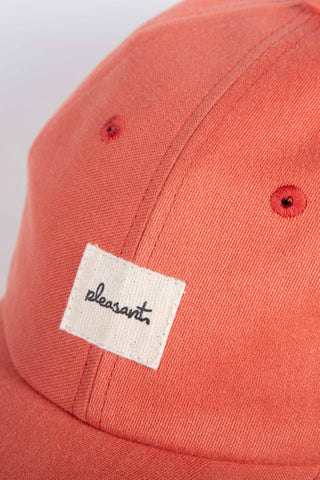 Twill orange upcycled cap