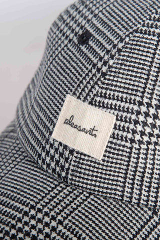 Houndstooth grey upcycled cap