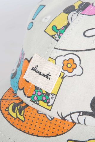 Minnie beige upcycled cap