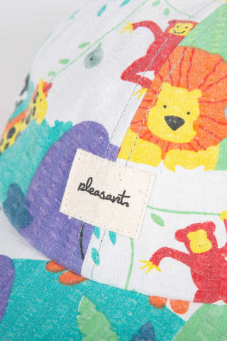 Zoo multicolor upcycled cap