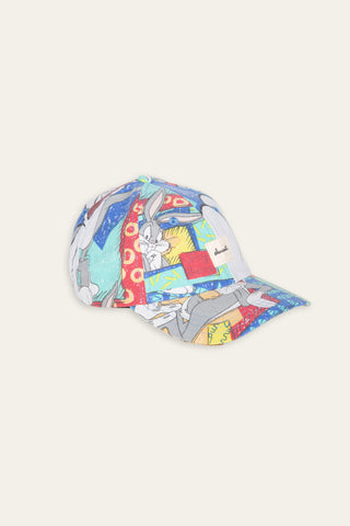 Looney tunes multicolor upcycled cap