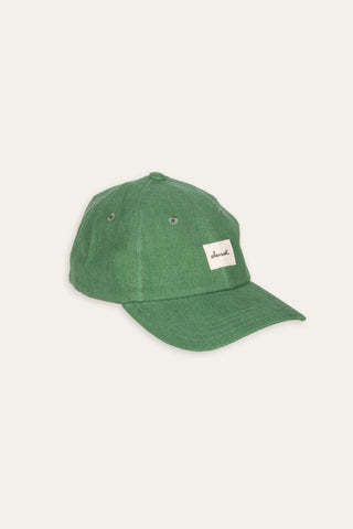 Washed twill green upcycled cap