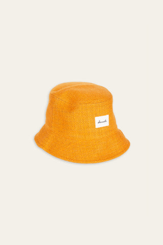 Warm bronze upcycled bucket hat