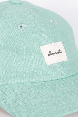 Refreshing mint upcycled kids cap