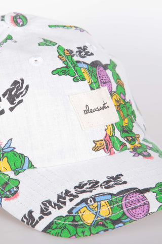 Vibrant floral upcycled kids cap