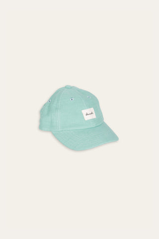 Refreshing mint upcycled kids cap