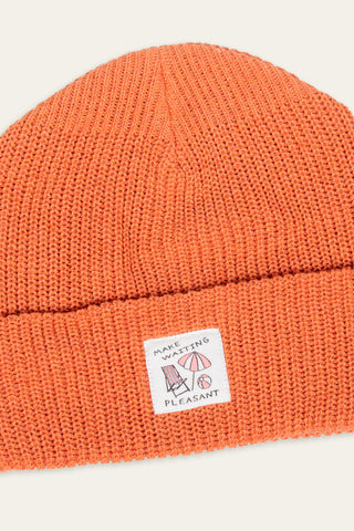 Ocean blue recycled wool beanie