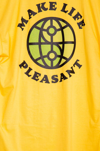 Make life Pleasant yellow tee