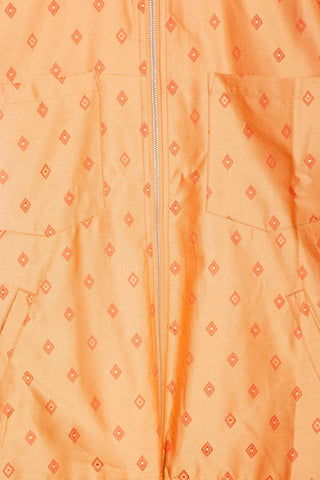 Orange space upcycled jacket