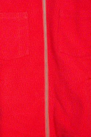 Red fire upcycled jacket