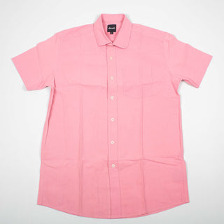 Pink round collar upcycled shirt