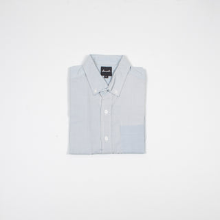 Totally light blue upcycled shirt