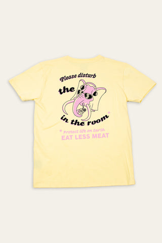 Elephant in the room yellow tee