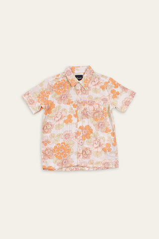 Flower child upcycled kids shirt