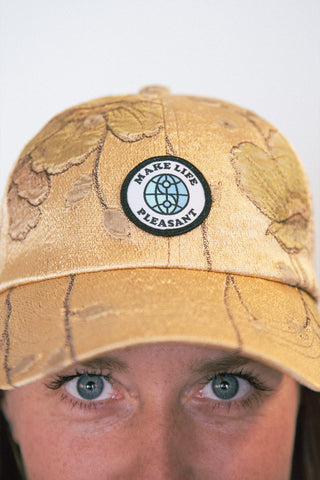 Golden age upcycled cap