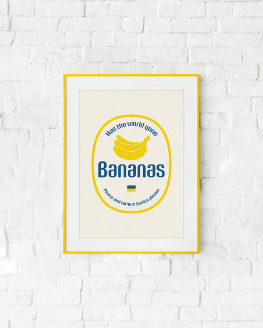 Bananas screen print