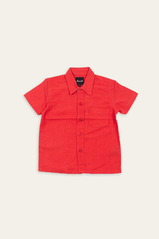 Heart red upcycled kids shirt