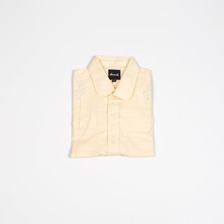Yellow butter upcycled shirt