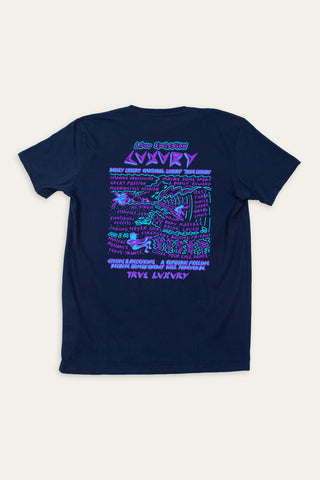 Low emission luxury navy tee