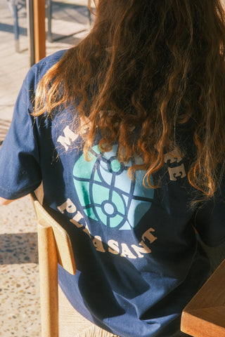 Make life Pleasant navy tee