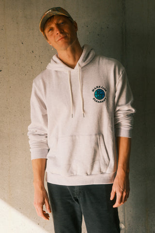 Grey melange deadstock hoodie
