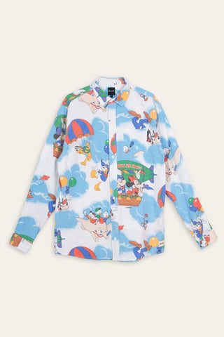 Mickey in the sky upcycled shirt