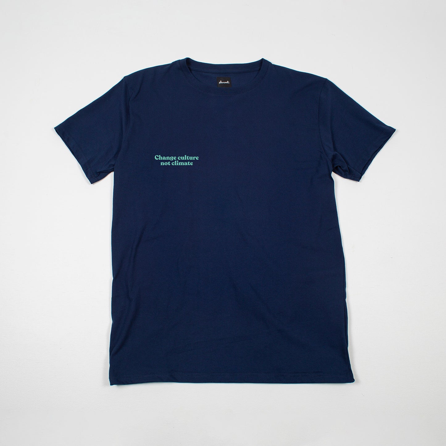 Change culture not climate navy tee